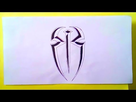 How to draw the Roman Reigns logos - YouTube