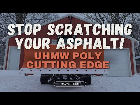 Poly Blade for Snow Plows, Snow Pushers and Skid Steer/Tractor Buckets for Snow Removal
