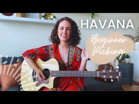 Havana - EASY FINGER PICKING Guitar Lesson Tutorial - Camila Cabello #beginnerguitar