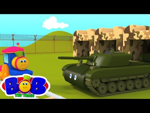 Bob o trem | Trem para crianças | Vídeos de crianças | Visit To The Army Camp  | Bob The Train