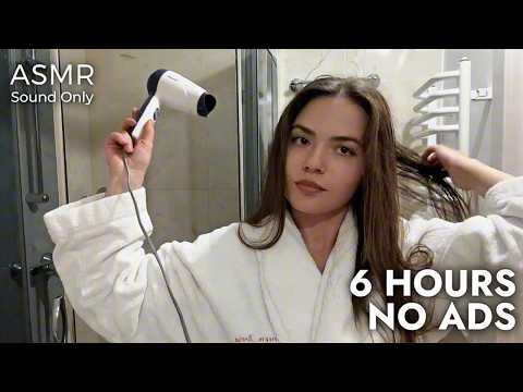 Goodbye Stress & Insomnia: Relaxing Hair Dryer Sound 6-H Loop [No Mid Ads]