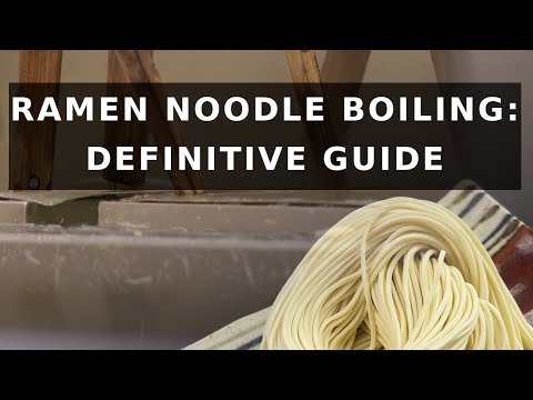 Online class: a definitive guide on Ramen noodle boiling