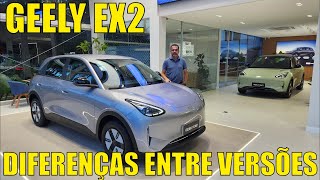 Geely EX2 - Diferenças entre as versões Pro e Max