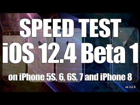 iOS 12.4 Beta 1 Speed Test on iPhone 5S, 6, 6S, 7 and iPhone 8 (Build 16G5027g)