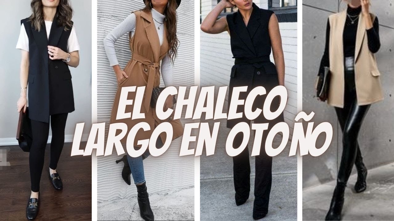 Chaleco Largo Versatilidad y Elegancias Otoñales✨Long Vest Versatility and Autumn Elegance 👛