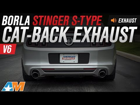 2011-2014 Mustang V6 Borla Stinger S-Type Cat-Back Exhaust Sound Clip & Install