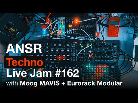 ANSR - Techno Live Jam - 162 with Moog MAVIS + Eurorack Modular