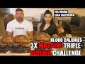 RYAN TERRY- 10,000 CALORIE CHALLENGE -3X MASSIVE TRIPLE BURGERS -Featuring @Leah Shutkever