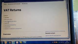 Government Gateway website VAT submission