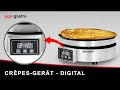 Commercial Electric Crepe Maker Ø370 mm – 3 kW - Digital control & display - Cast iron non-stick - Plug-and-play