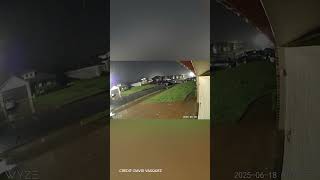 Video sent in by David Vasquez captured what appears to be a tornado touching down early Wednesday.