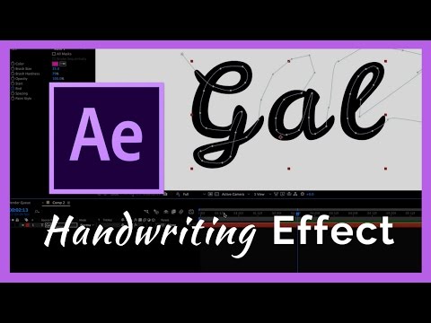 アフターエフェクトCCの手書き効果 (The Handwriting Effect in After Effects CC)