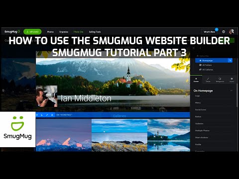 How to set the website layout and background - Smugmug Tutorial Pt 3