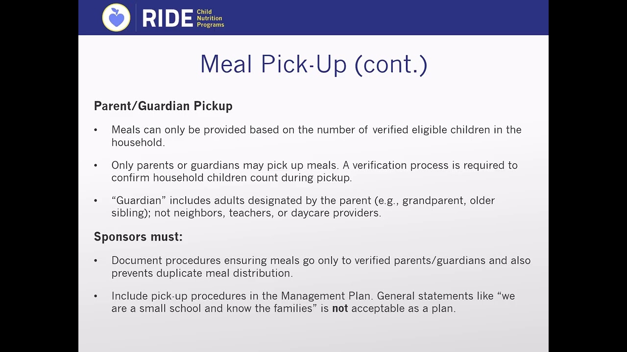 FY25 SFSP Training- Rural and Non-Congregate Meal Service
