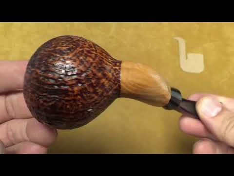 Pipa L'Anatra Sabbiata  - Fancy Bent Billiard - AN132