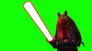 Darth Jar Jar Binks LEGO Star Wars green screen