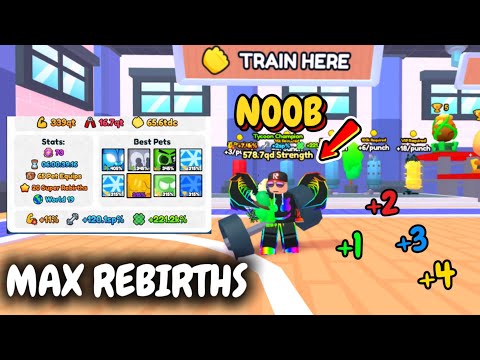 I MAXED Every Super Rebirth in Roblox Arm Wrestle Simulator To Become Mega Strong!