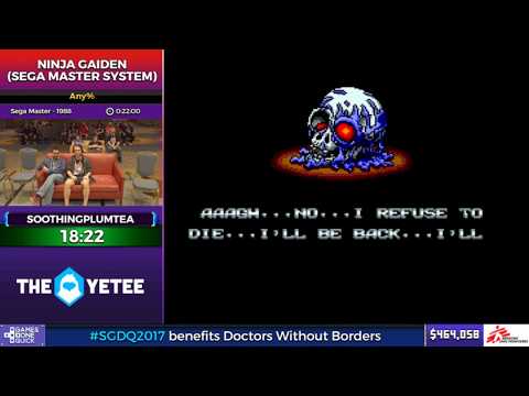 Soothingplumtea's trolly Ninja Gaiden speedrun SGDQ 2017 [REDUX]