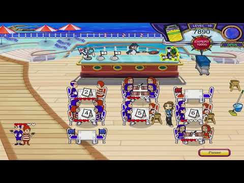 Diner Dash 3: Flo on the Go Walkthrough - Level #10 - Cruise Ship - One Last Big Rush