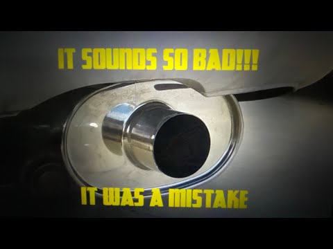 Installing a vibrant exhaust muffler on a Acura integra with a jdm type r swap