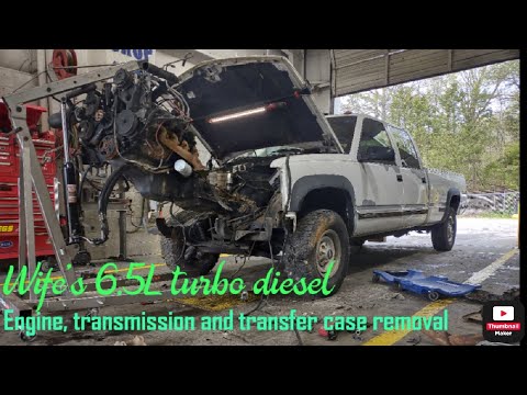 6.5L engine removal