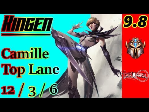 Kingen as Camille Top Lane | S9 Patch 9.8 | Korean Challenger | Full Gameplay