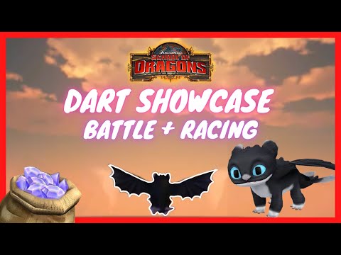 DART THE NIGHTLIGHT | Battle and Racing | Night Fury & Light Fury Baby - School of Dragons Gameplay