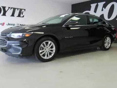 2018 Chevrolet Malibu 4 Door Sedan LT Black Used Car For Sale Near Bristow