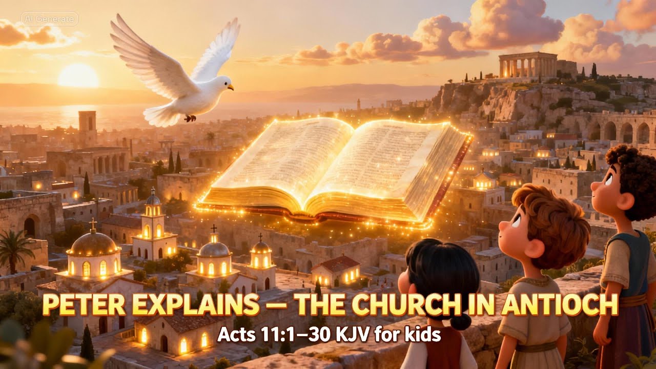 Peter Explains & The Church in Antioch | Acts 11 (3D Animated Bible Story for Kids)