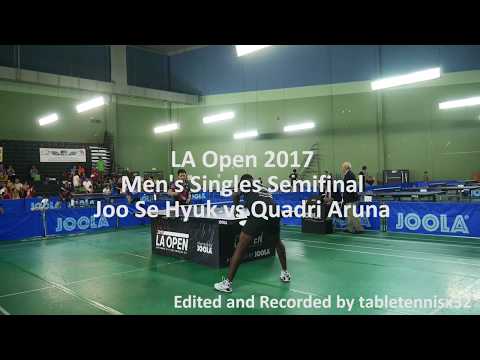 2017 LA Open Table Tennis Semifinals - Quadri Aruna vs Joo Se Hyuk