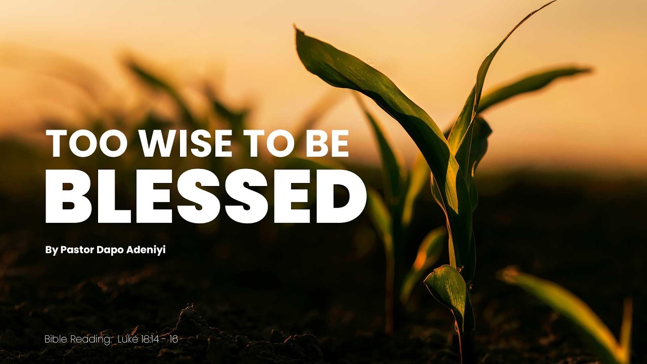 Too Wise to be Blessed