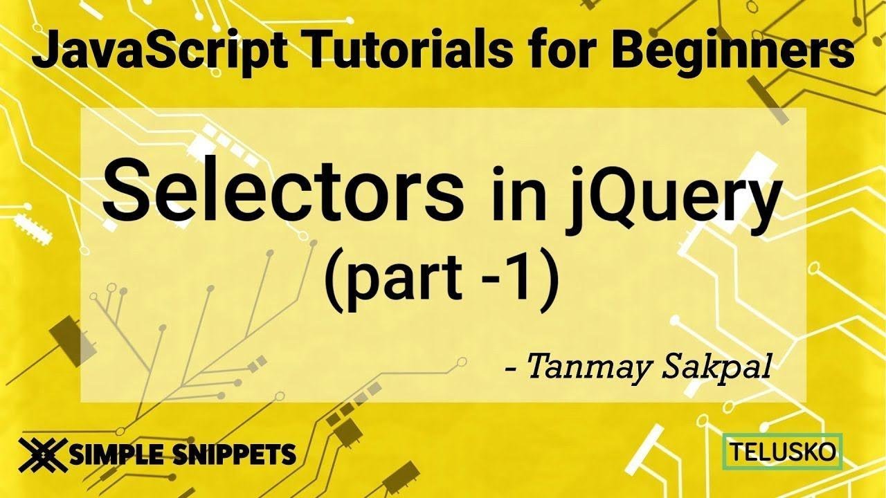 #37 JQuery Selectors Part 1  2019