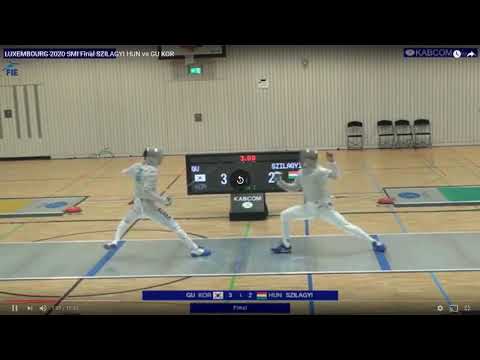 Sabre Analysis with Lorenzo Roma - Luxembourg 2020 - GOLD - Gu KOR v Szilagyi HUN