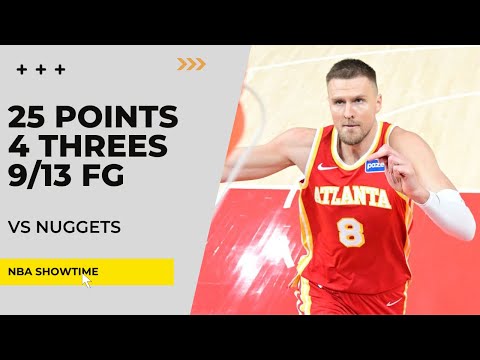 Kristaps Porzingis 25 Points, 4 Threes, 9/13 FG vs Nuggets I 25-26 NBA Season