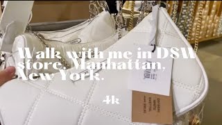 Walk with me in DSW designer shoe store, Manhattan, New York, 4k.