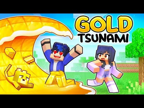 EPIC GOLD TSUNAMI DESTROYS MINECRAFT BUNKER!