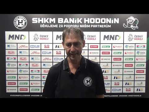 Roman Straka po utkání SHKM Baník Hodonín vs. Znojmo 2:5 (2. liga 2025/26)