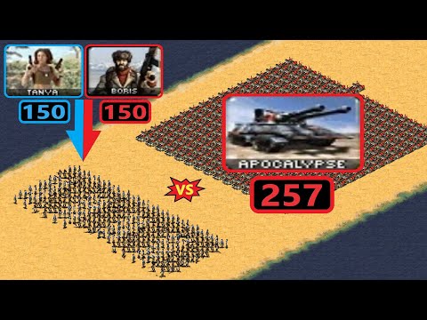 Tanya and Boris vs Apocalypse - Same Cost - Red Alert 2