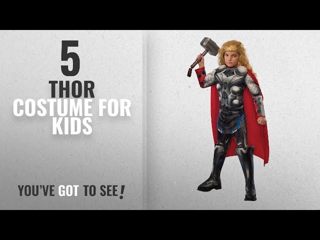 Vídeo relacionado con Rubies Disfraz Thor Love And Thunder Deluxe para niños, Top acolchado con detalles impresos, pantalones, guanteletes y capa, Oficial Marvel para carnaval, cumpleaños y halloween, 3013387-8
