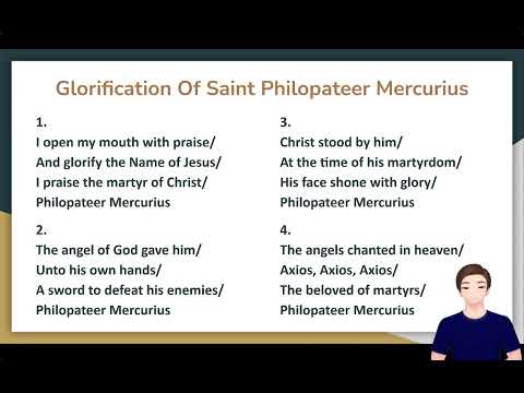 Saint Philopateer Mercurius Coptic Glorification for Kids