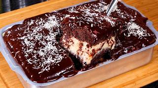 Chega de bolo sem graça, prepare esse bolo de prestígio molhadinho que já sai recheado!