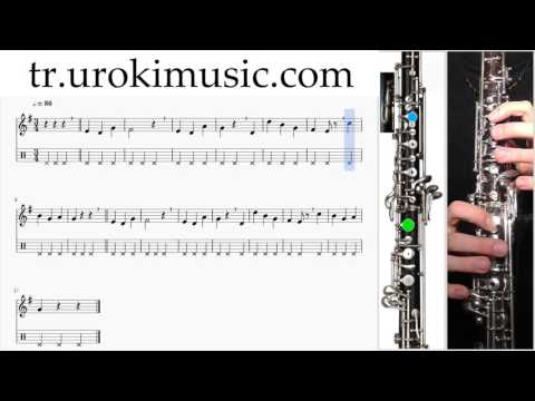 Obua Nasıl Çalınır К#1 B#3 D#6 Okul Öğretmen Notalar Eğitim Tablatura Kılavuz