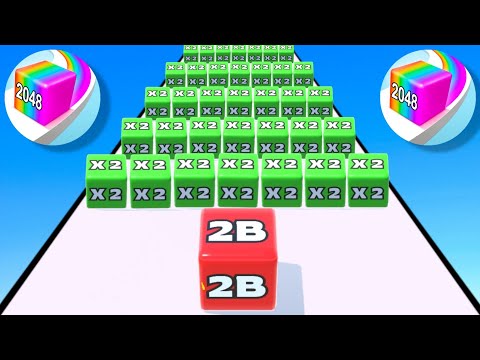 Jelly Run 2048 - 2 Billion Score New Update Max Level (Gameplay) Android , iOS