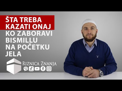 Hfz. Edin ef. Redžepović - Šta treba kazati onaj ko zaboravi bismillu na početku jela / 015 ⁴ᵏ