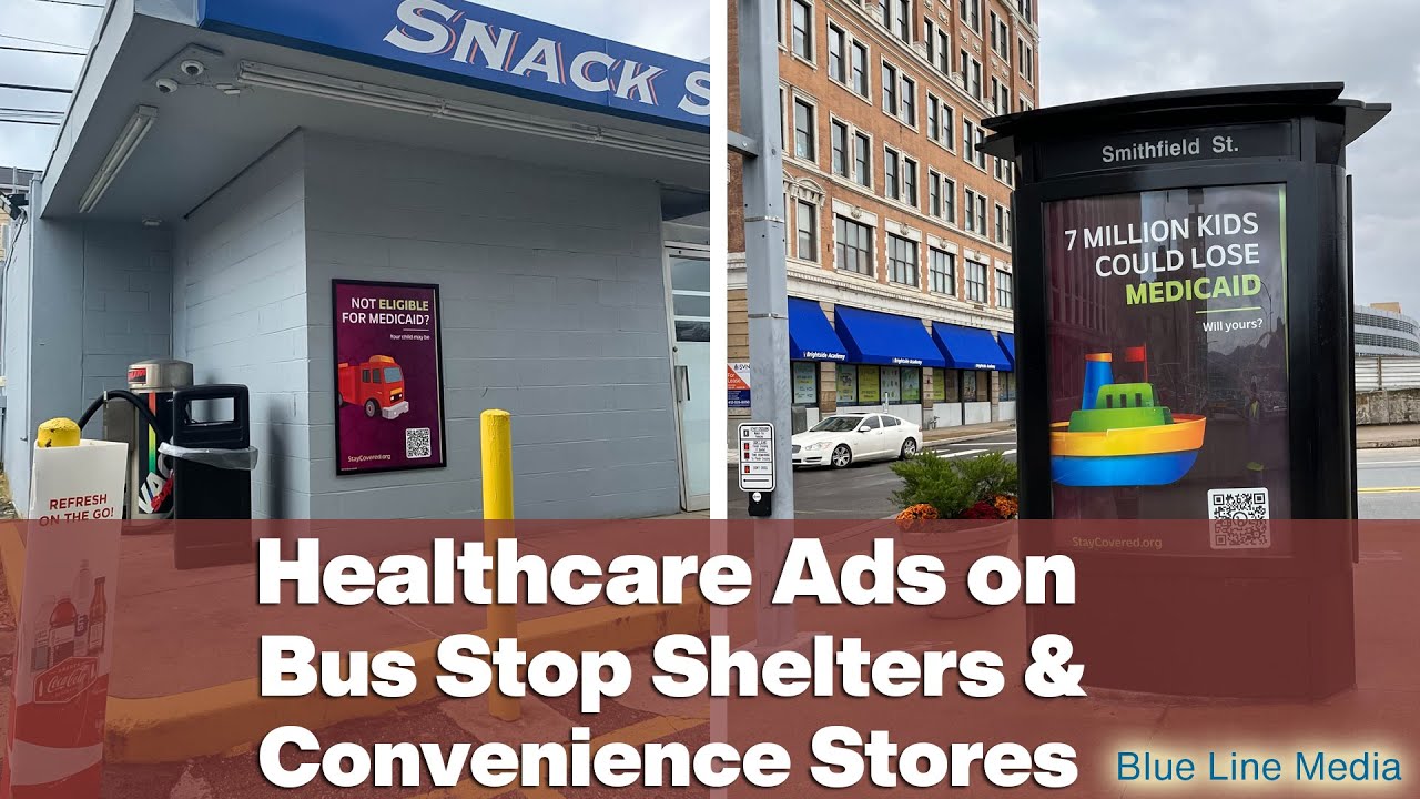 Blue Line Media - Transit Bus Stop Shelter & C-Store Advertising