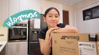 vlogmas day 14 ♡ unboxing home stuff & dinner at my bf's