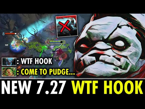 NEW 7.27 WTF HOOKS -  EPIC Pudge Nonstop Counter "Charge of Darkness" | Genius Pudge