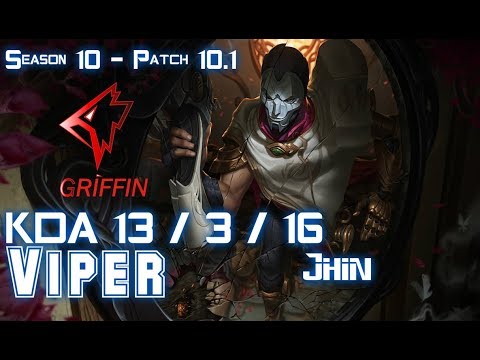 GRF Viper JHIN vs MISS FORTUNE ADC - Patch 10.1 KR Ranked
