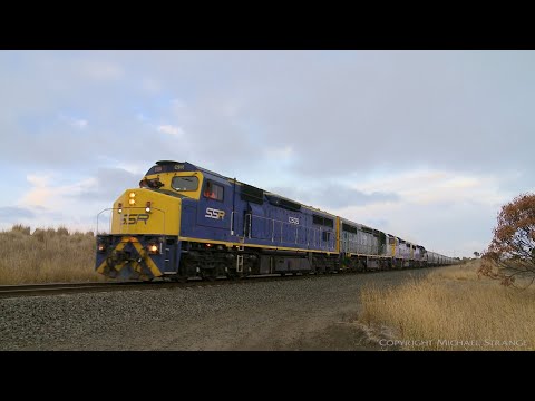 Quad C Class Locomotives: 5MR3 SSR Grain Train C505, C509, C504 & C507 - PoathTV Australian Railways