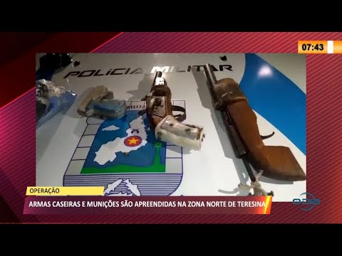 Polícia apreende várias armas artesanais em residência na zona norte 27 05 2021